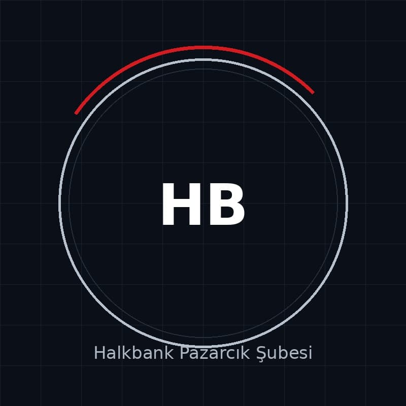 Halkbank Pazarcık Şubesi referans işareti